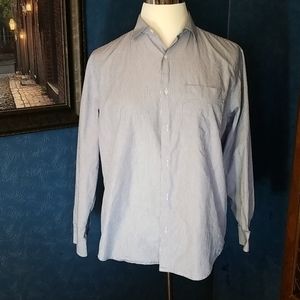 EUC Banana Republic L Striped Dress Shirt Collar